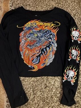 Ed Hardy Crop Long Sleeve